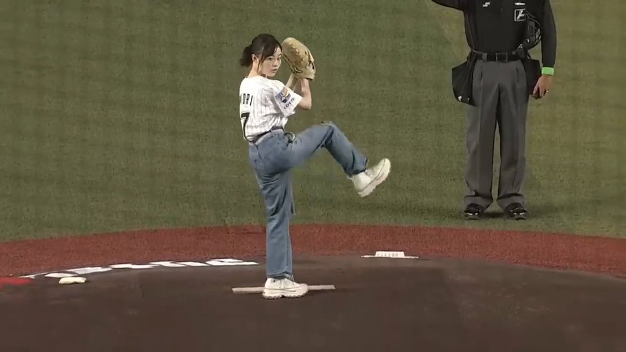 また始球式でホームランを打たれる森七菜