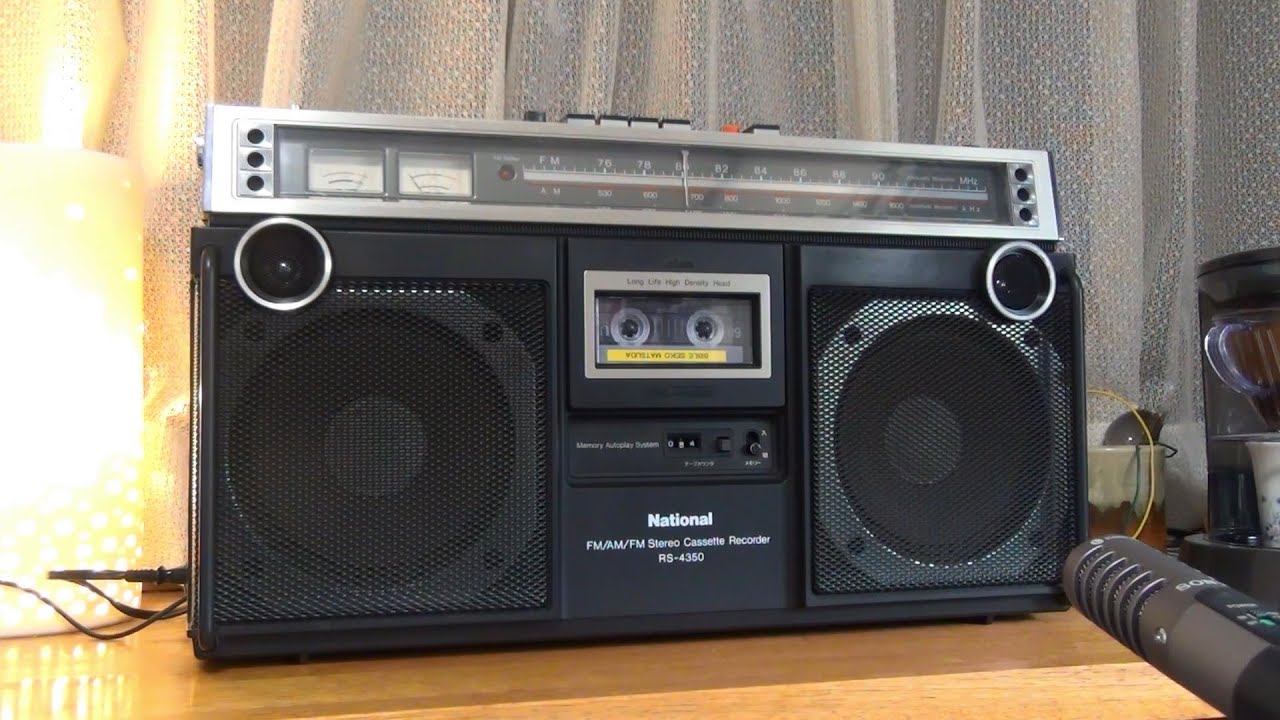 ナショナル　ラジカセ　RS4350　ラジカセで聖子を聴く　ステレオ　赤いスイートピー　松田聖子