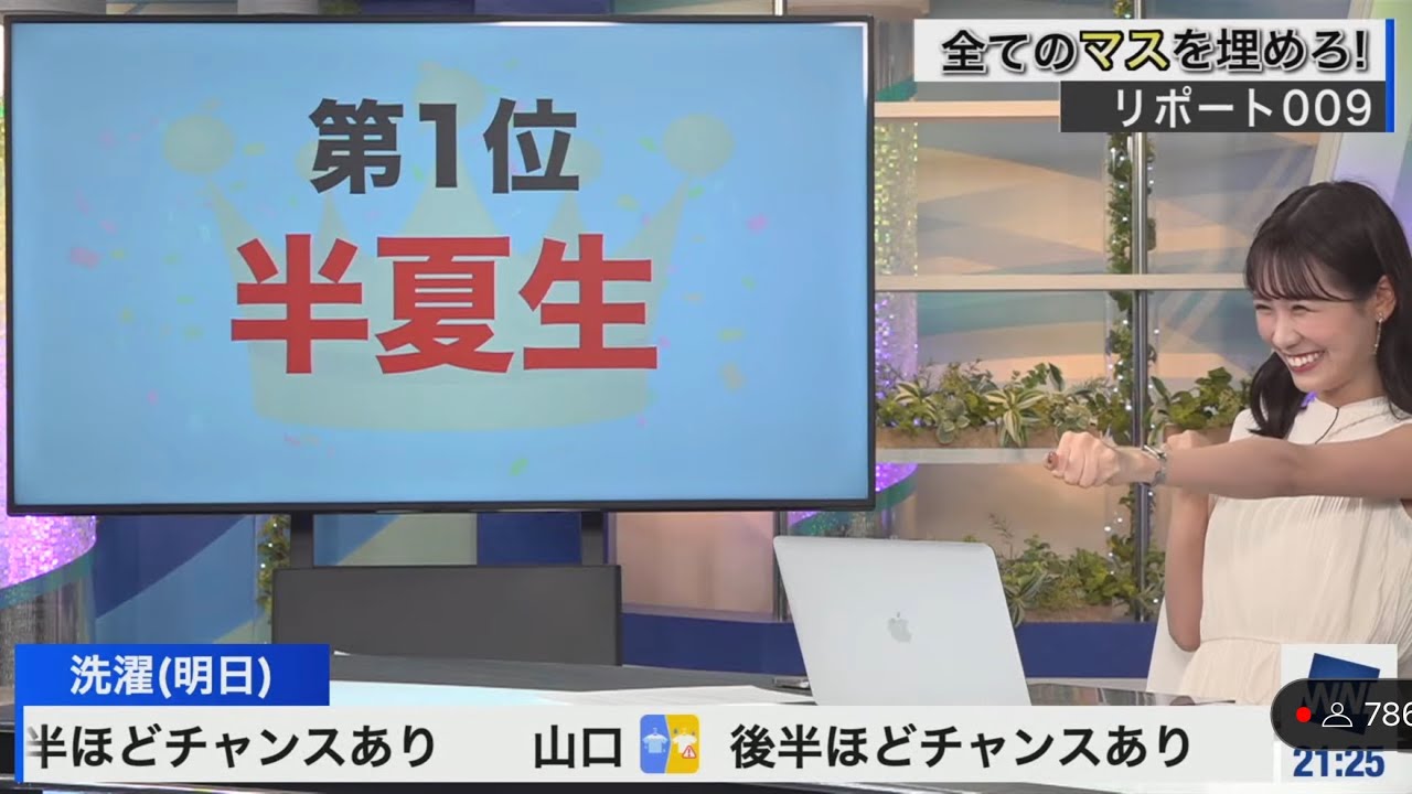 [戸北美月]リポート009で急上昇ワードを当ててガッツポーズするみーちゃん