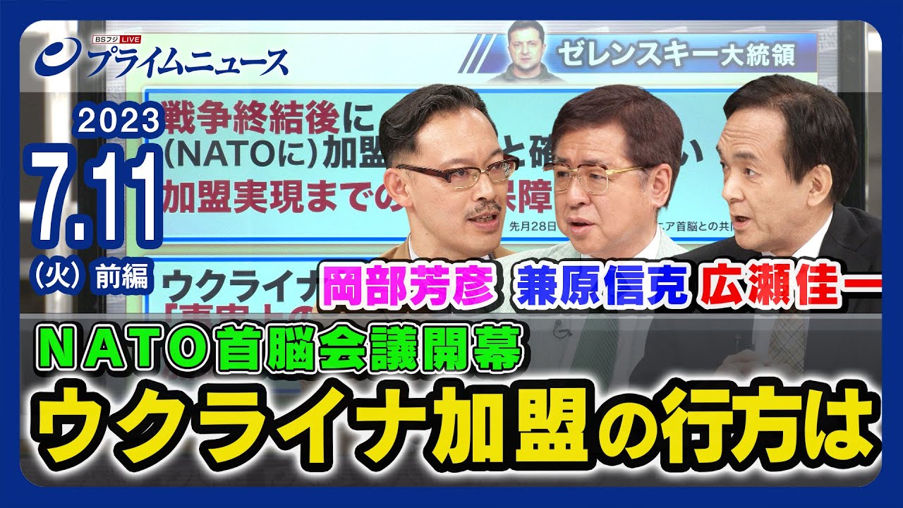 【11日開幕】ＮＡＴＯ首脳会議 ウクライナ加盟の行方は 岡部芳彦x兼原信克x広瀬佳一＜前編＞2023/7/11放送
