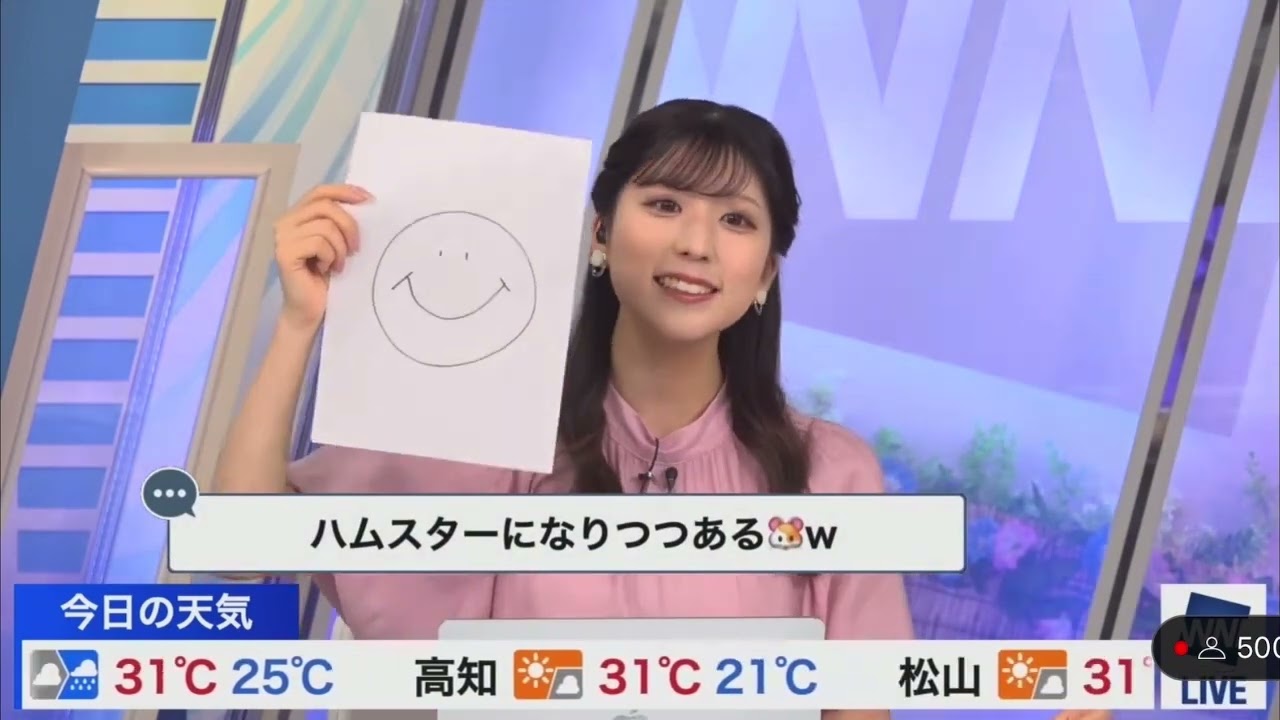 [小林李衣奈]りえなちゃんの最近の悩み(描いたニコちゃんは抽選で１名様の方に？)
