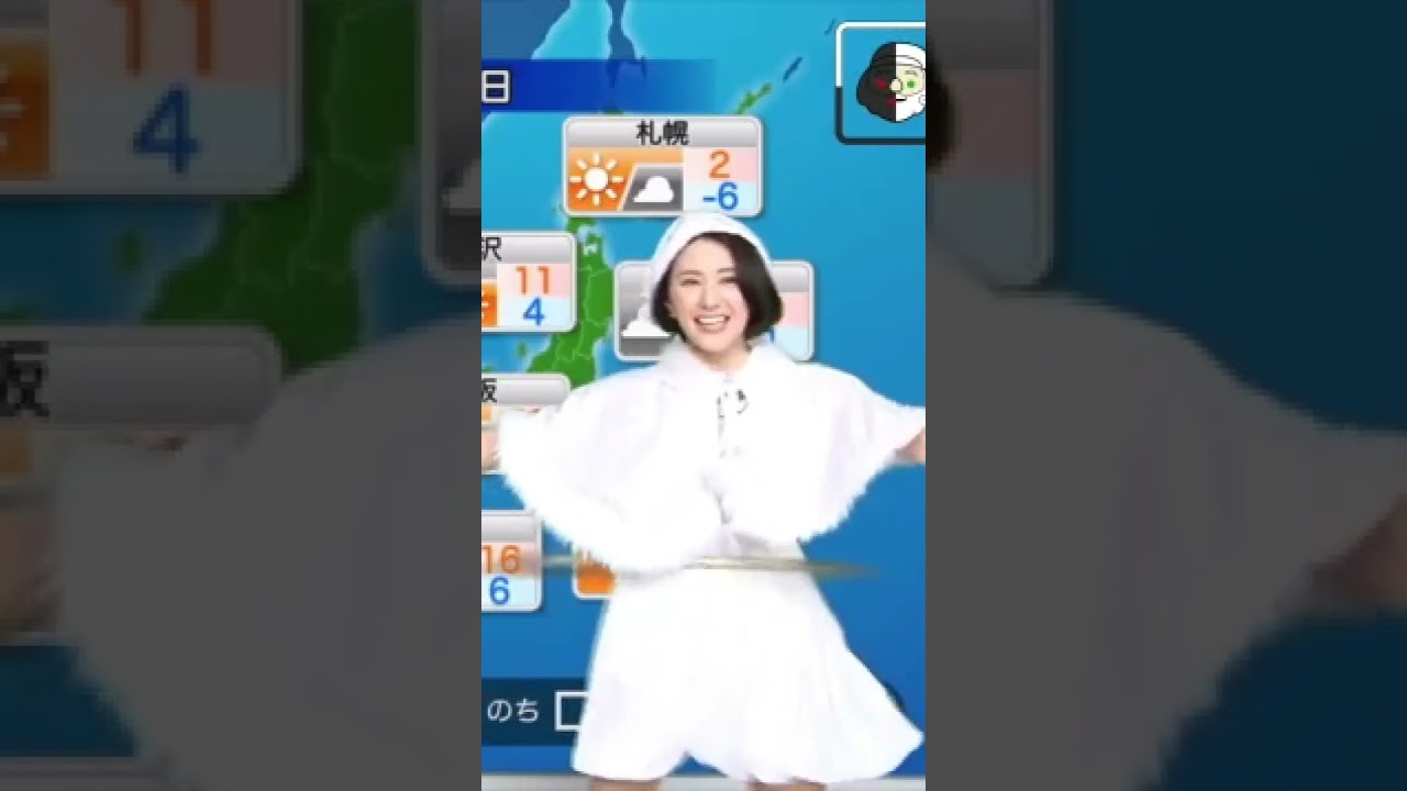 【白井ゆかり】フラフープをしながら天気予報　#short