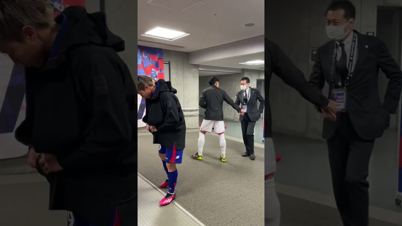 🔵🔴 #セレッソ大阪 戦、試合前の両チームの様子です🤝 #shorts