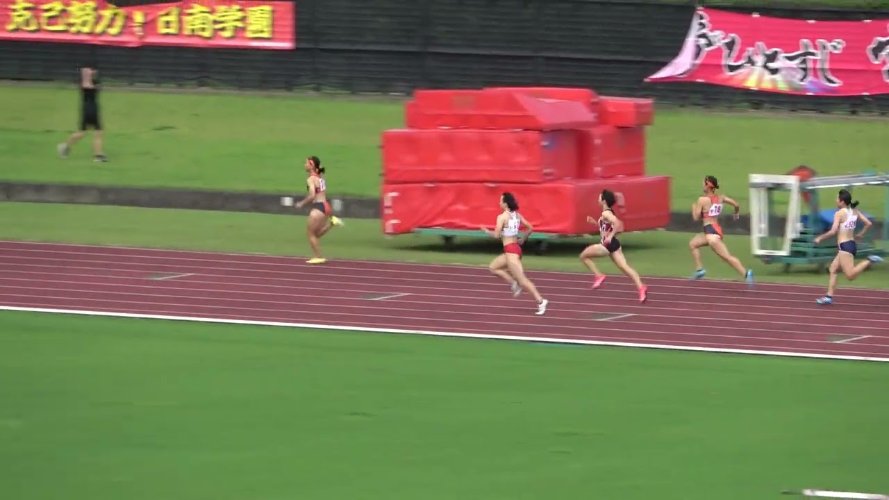 20230708153230宮崎県選手権女400ｍ決勝 森山 静穂4(福岡大)55"26 大会新