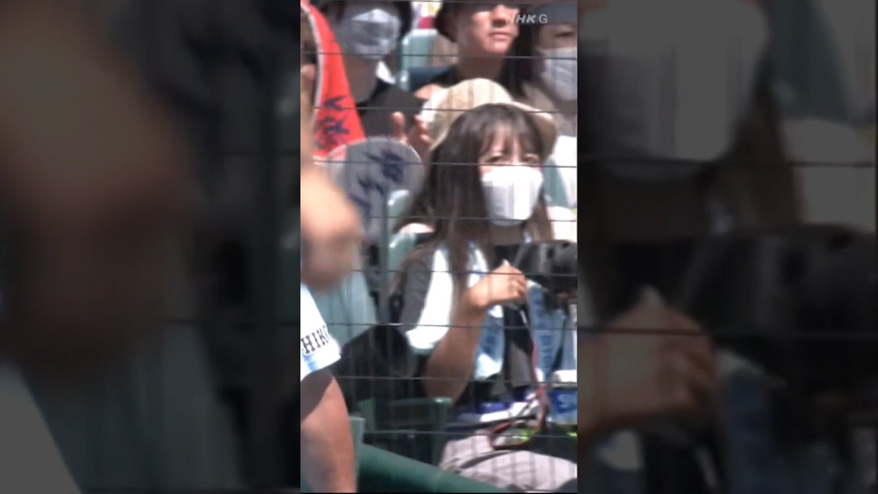 こっそり甲子園に高校球児の写真を撮りに行ってた久保史緒里？ #乃木坂46