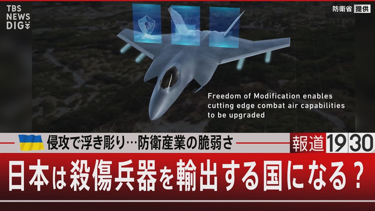 ウクライナ侵攻で浮き彫り…防衛産業の脆弱さ／日本は殺傷兵器を輸出する国になる？【7月13日（木) #報道1930】｜TBS NEWS DIG