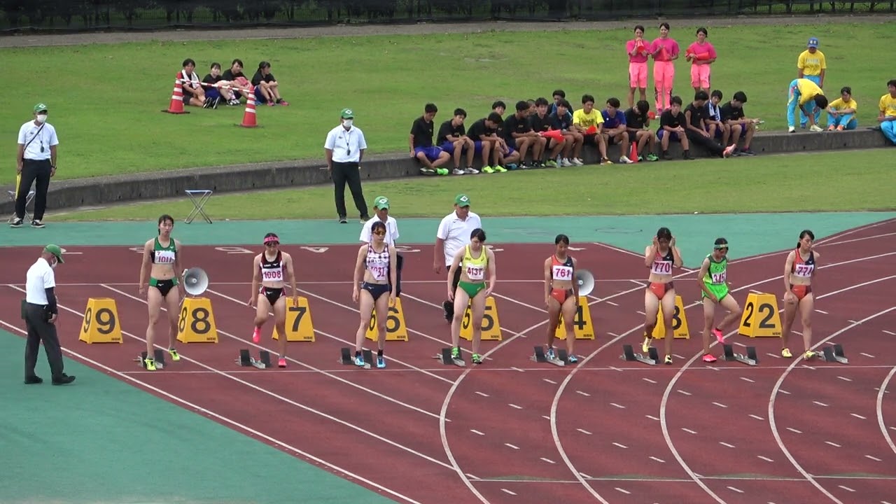 20230708162525宮崎県選手権女100ｍ決勝 清山ちさと(いちご)11"88