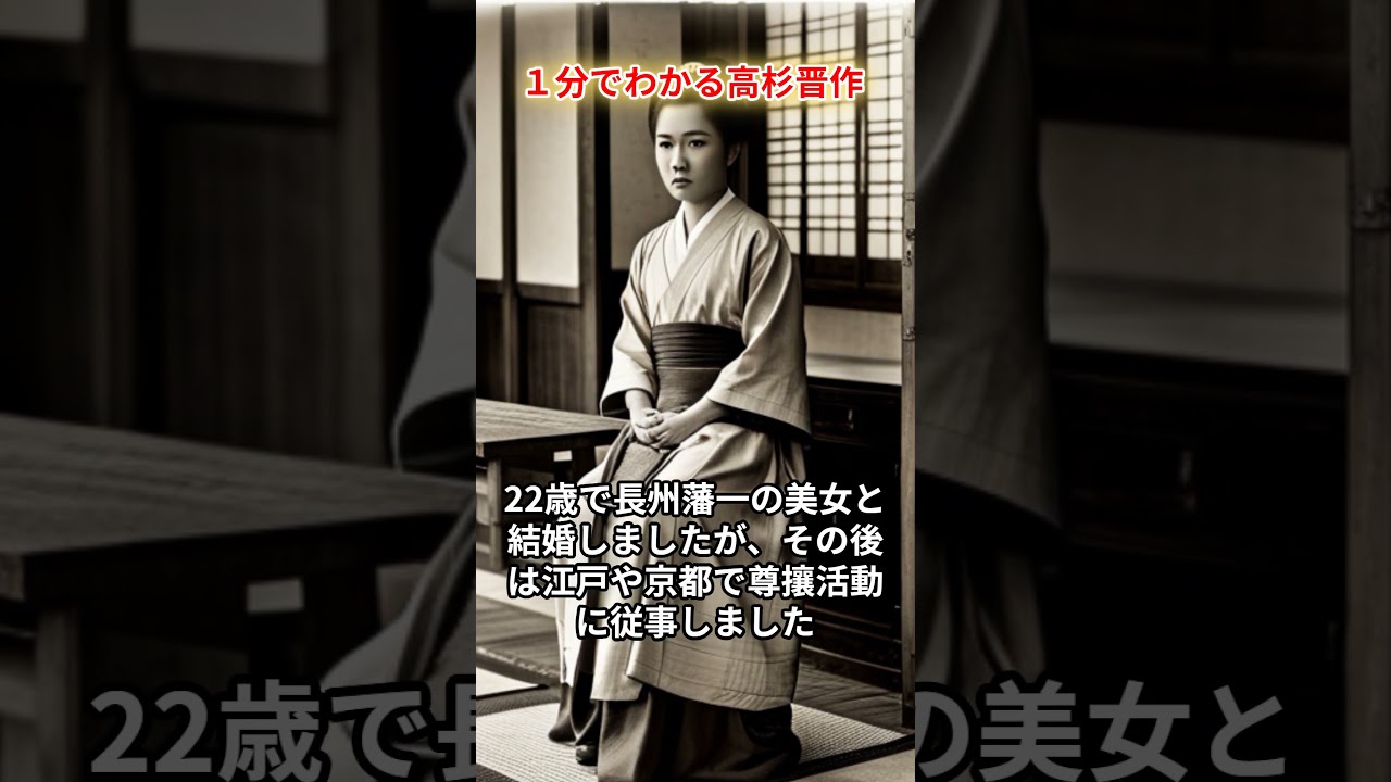 １分でわかる高杉晋作 #shorts