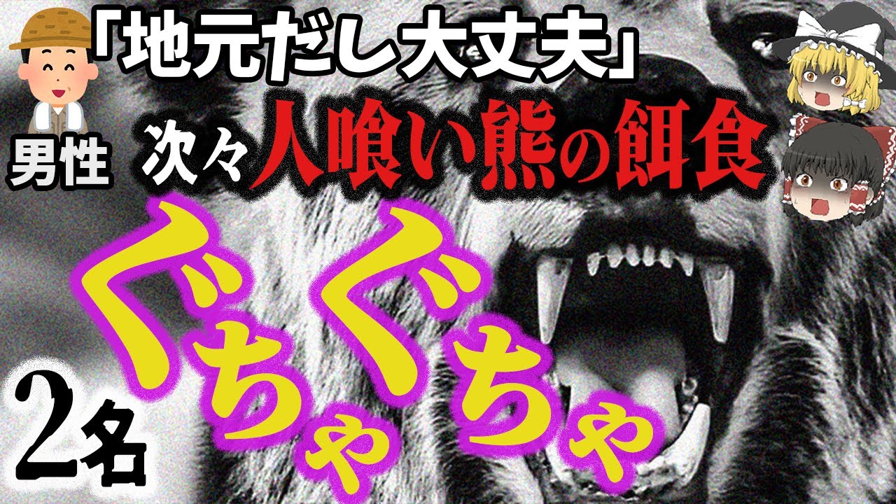 【ゆっくり解説】ヒグマが次々と人間を襲撃！牙には人間の頭髪が…「風不死岳ヒグマ事件」