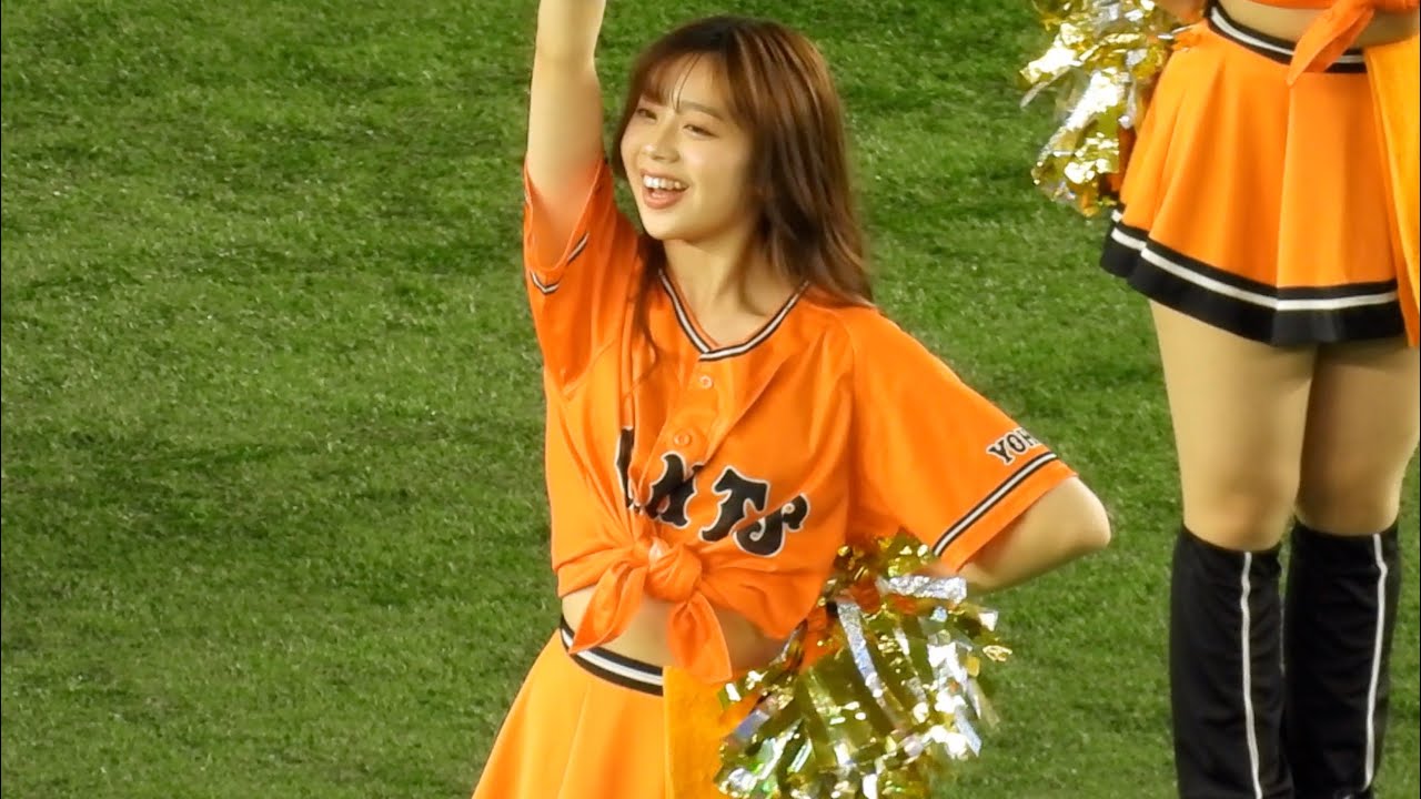 悶絶級の可愛さ！選手も放っておかない巨人のチアガール、福島県出身の「佐藤みゆう」さんが今日も魅了する　巨人vsDeNA 2023:5:25