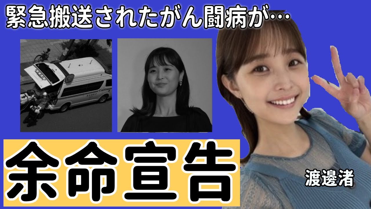 渡邊渚アナの癌闘病で活動休止の真相に涙腺崩壊！緊急入院した余命宣告の病状...引退かフリー転向の噂に驚愕！