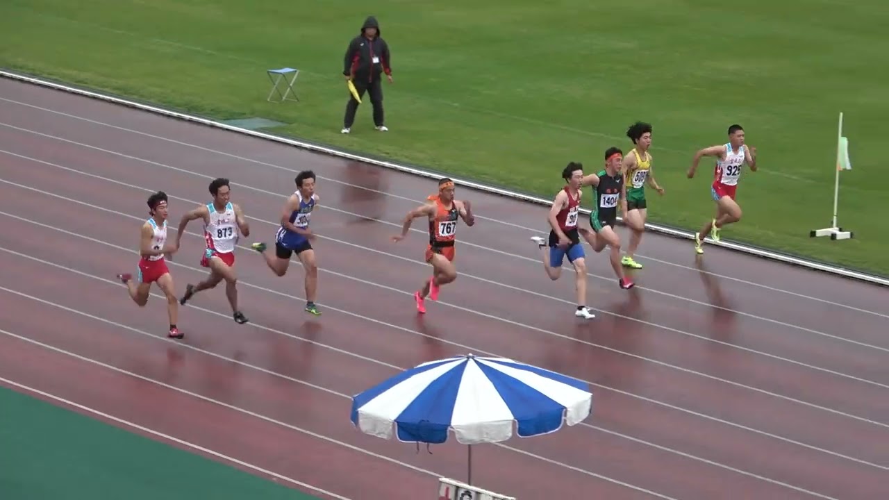 20230513112502宮崎県高校春季記録会男100ｍ決9組 玉田 悠稀1/宮崎(宮崎工業)