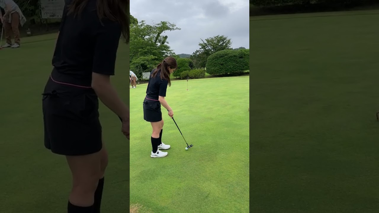 マルチタレント山本茉央さんのパター練習・勝浦ゴルフ倶楽部2023年6月