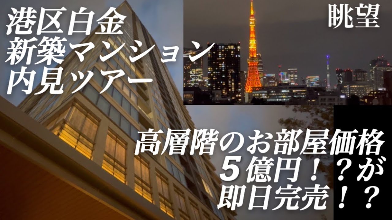 港区白金/新築タワーマンション/高層階の価格5億円！？#絶景#眺望#タワマン高層階＃セレブ#港区#芸能人マンション#タワーマンション#新築マンション#高級マンション#ルームツアー#高級賃貸＃東京タワー