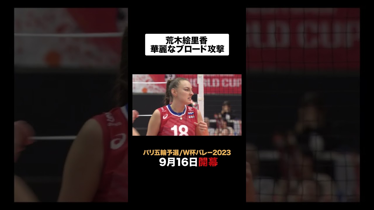 【2019Ｗ杯バレーをプレイバック☆彡】＃荒木絵里香 ＃日本代表 ＃バレーボール ＃バレー ＃スーパープレー ＃vollerball ＃ワールドカップバレー  #shorts