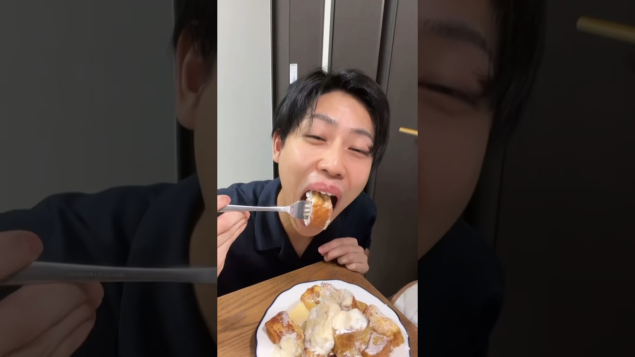 【パン職人】食パンで激甘スイーツ作ってみた！？ #パン作り #パン #bread #shorts