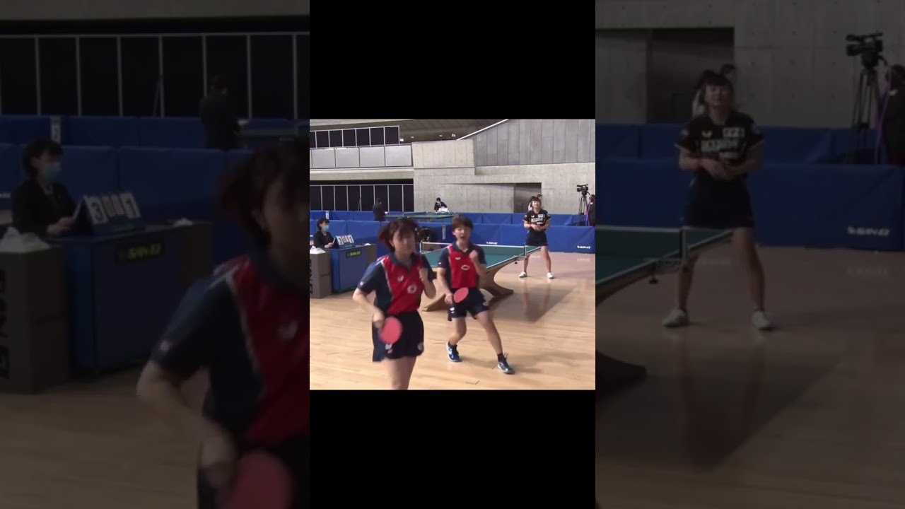 ブンブン振り回す！ヤケクソにも見える混合ダブルスの松島輝空#shorts
