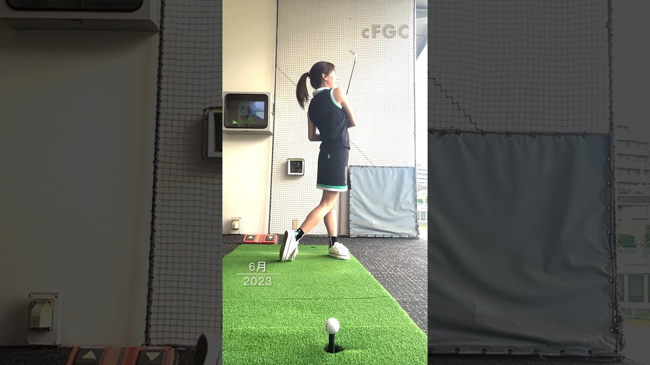 #後藤楽々 ゴルフスイング ゴルフ歴15年 23年6月①  #golf #ゴルフ #ゴルフ女子 #ゴルフスイング
