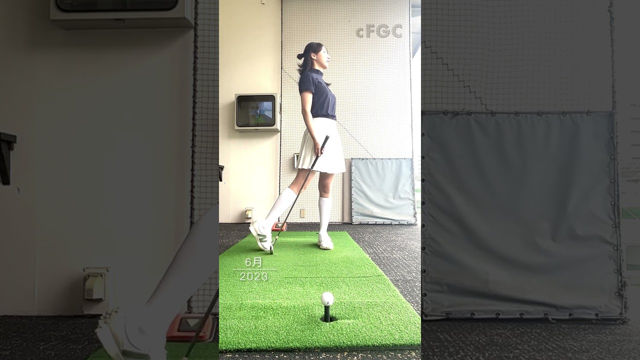 #武藤彩芽 ゴルフスイング ゴルフ歴4年 23年6月①  #golf #ゴルフ #ゴルフ女子 #ゴルフスイング