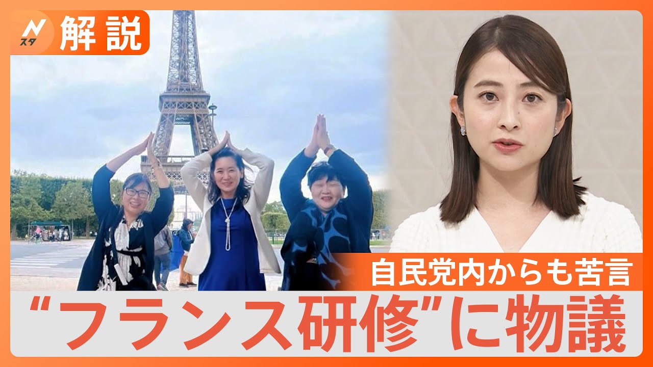 自己負担は「30万円」自民党女性局の“フランス研修”が物議　党内からも苦言「ちょっと浮かれすぎ」【Nスタ解説】｜TBS NEWS DIG