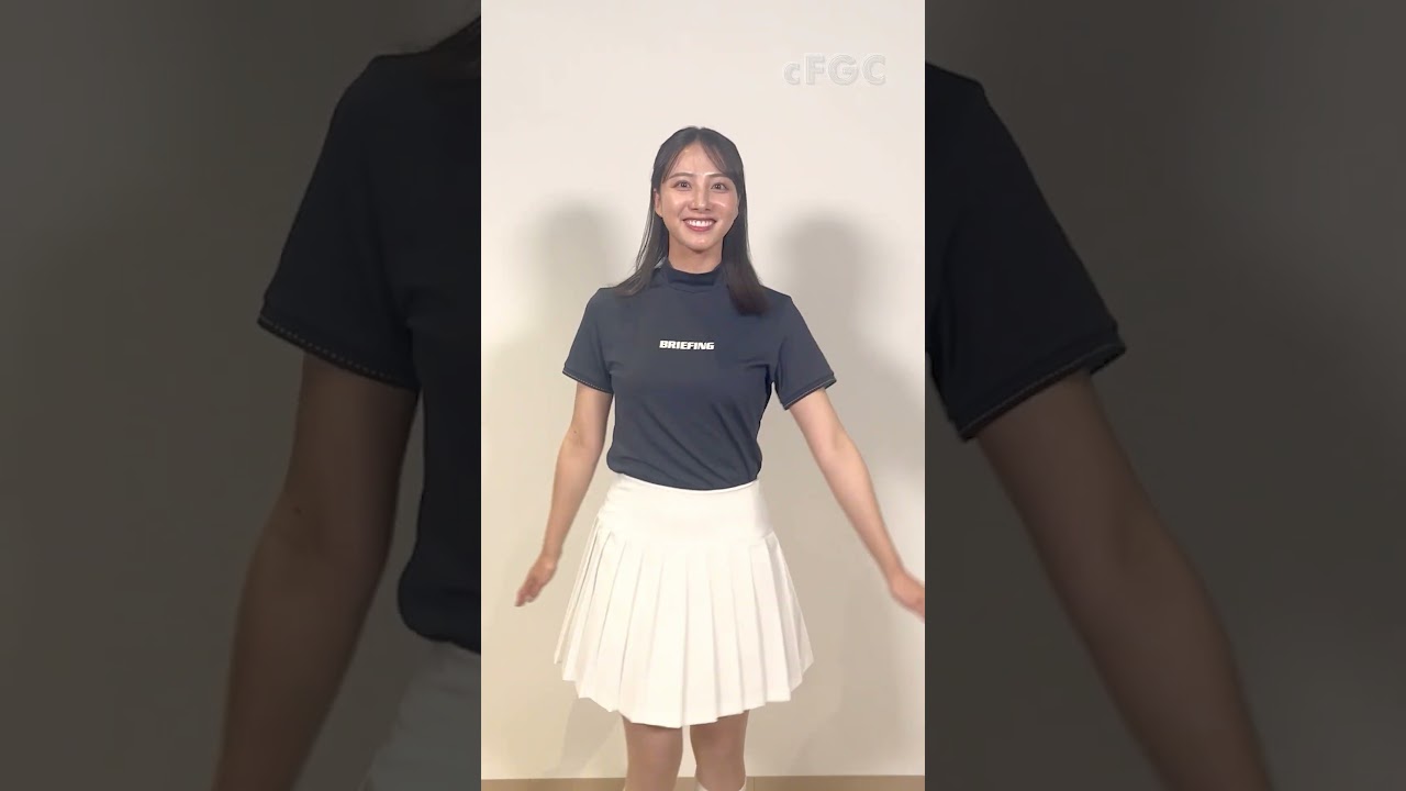 #武藤彩芽 のゴルフウェアコーデ23年6月① #golf #ゴルフ #ゴルフウェア #ゴルフ女子