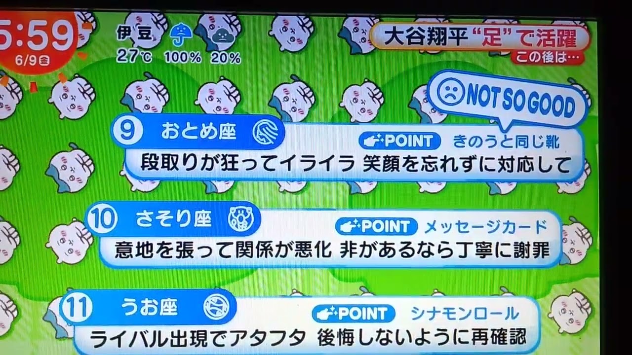 ちいかわ占い 6月9日