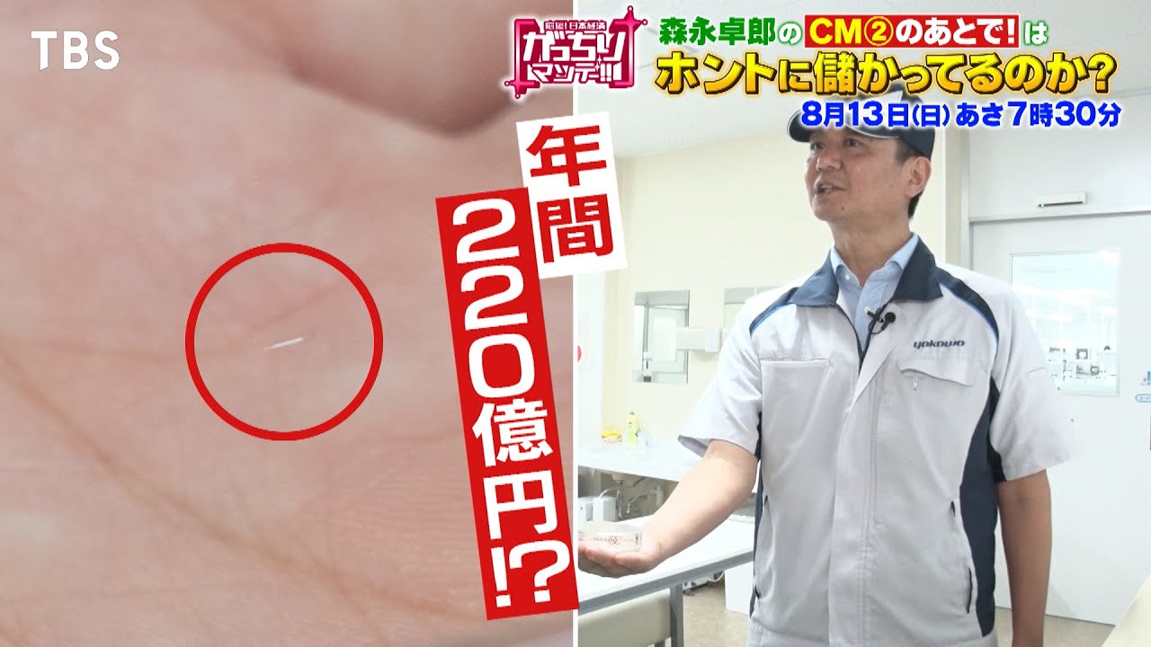 『がっちりマンデー!!』8/13(日) 森永卓郎の｢CM②のあとで!｣はホントに儲かってる??【TBS】