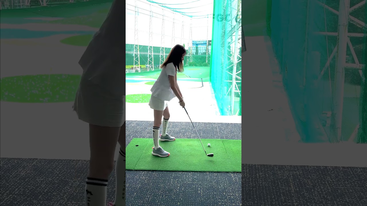 #沖田愛加 ゴルフスイング ゴルフ歴1年半 23年6月①  #golf #ゴルフ #ゴルフ女子 #ゴルフスイング