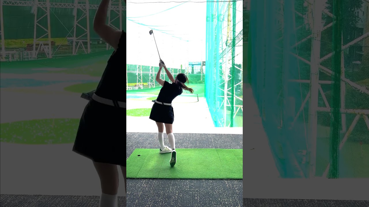 #高木由梨奈 ゴルフスイング ゴルフ歴3年 23年6月①  #golf #ゴルフ #ゴルフ女子 #ゴルフスイング