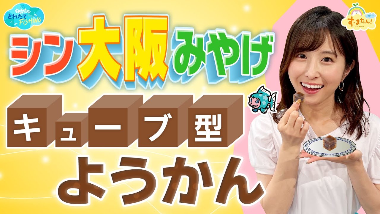 シン大阪みやげ「キューブ型ようかん」／とれたてFISHING