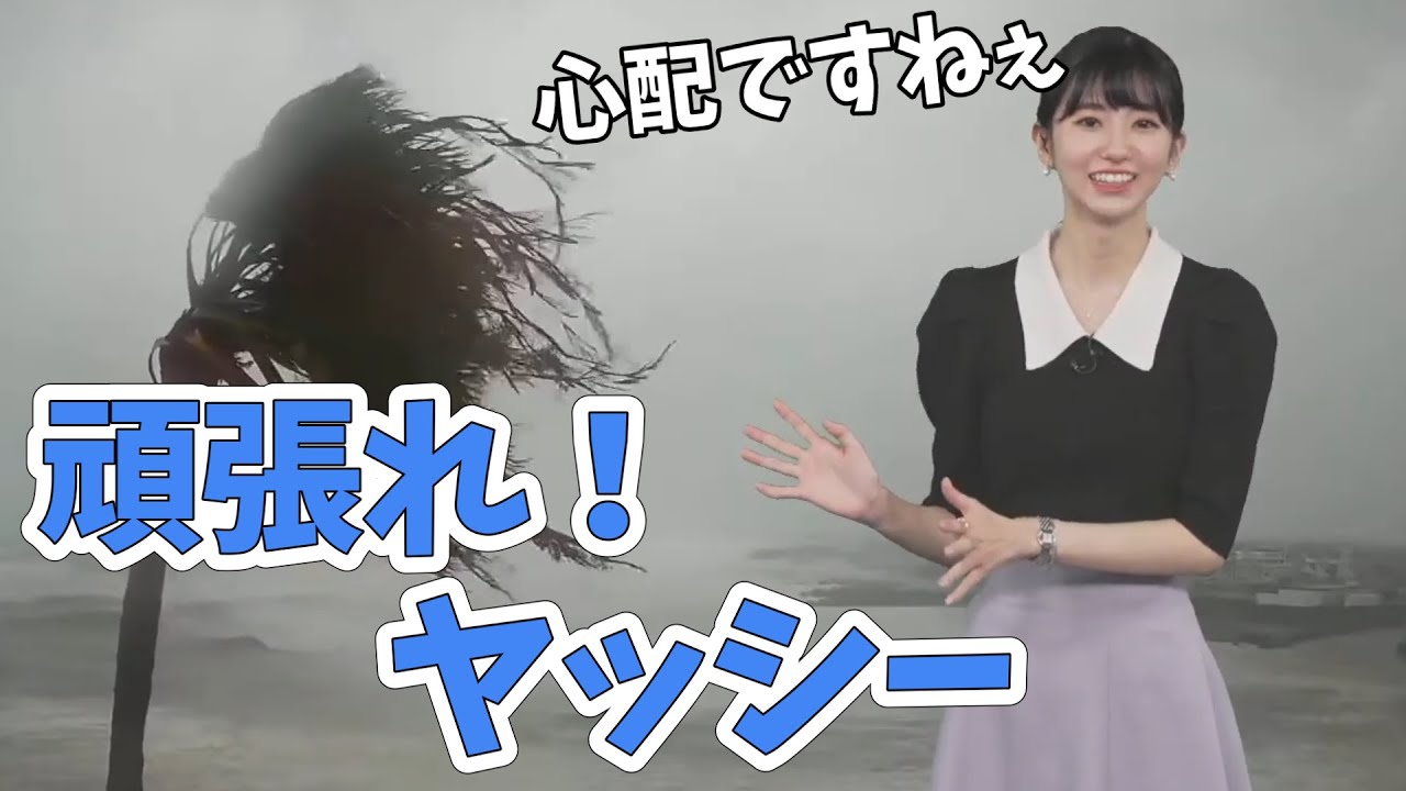 【大島璃音】みんながヤッシーを心配してるので、いっしょに心配してくれるのんちゃん【ウェザーニュース切り抜き】