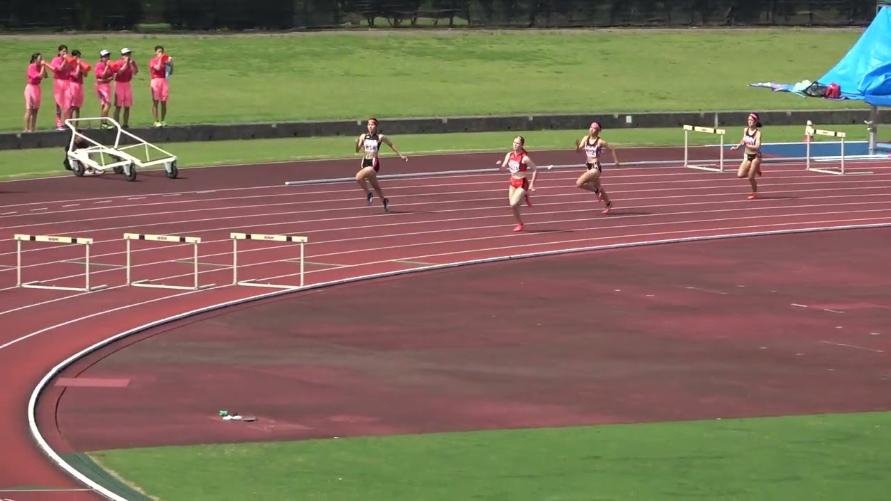 20230811144352宮崎強化記録会共女300ｍＨ 上岡 姫乃3(宮崎商業高)44"99