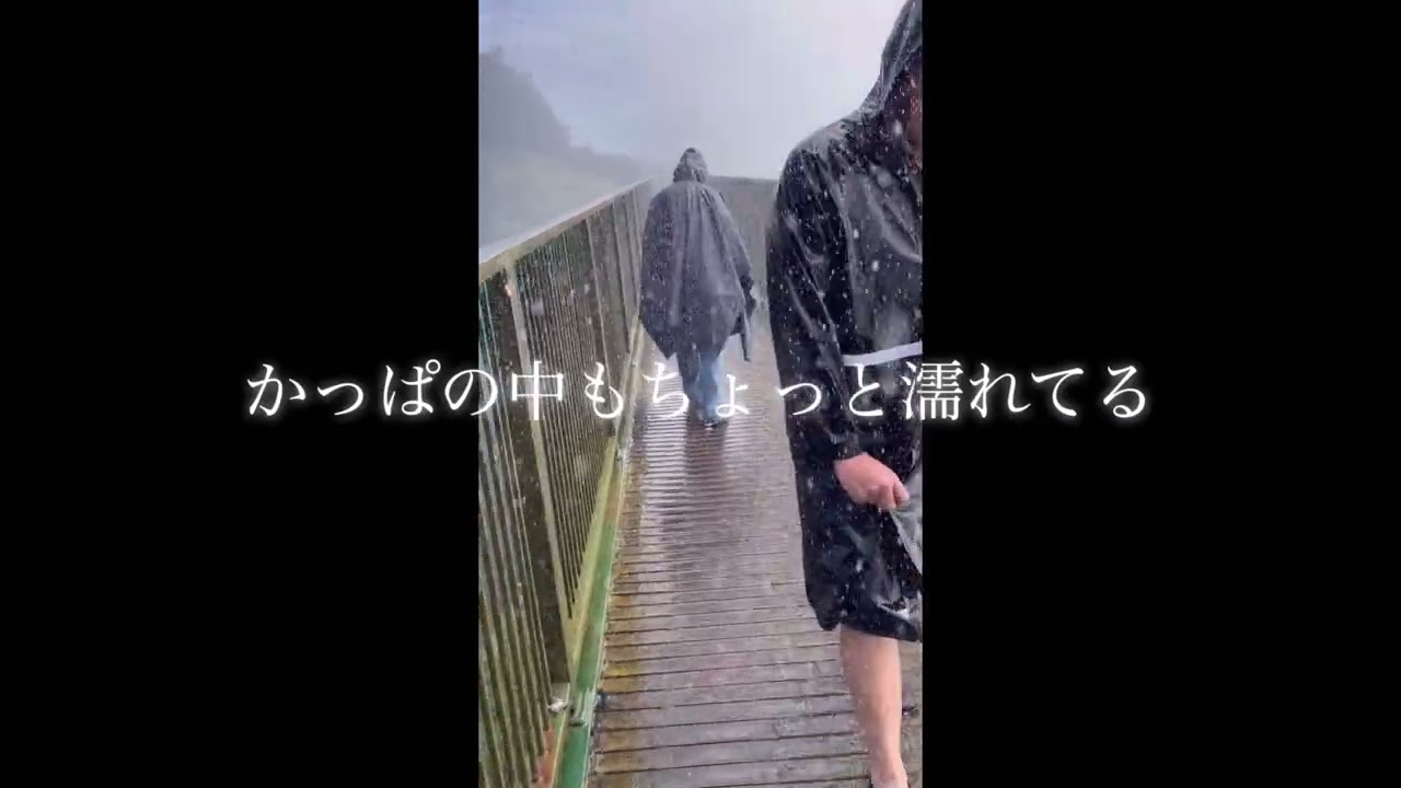 ビクトリアの滝でずぶ濡れ