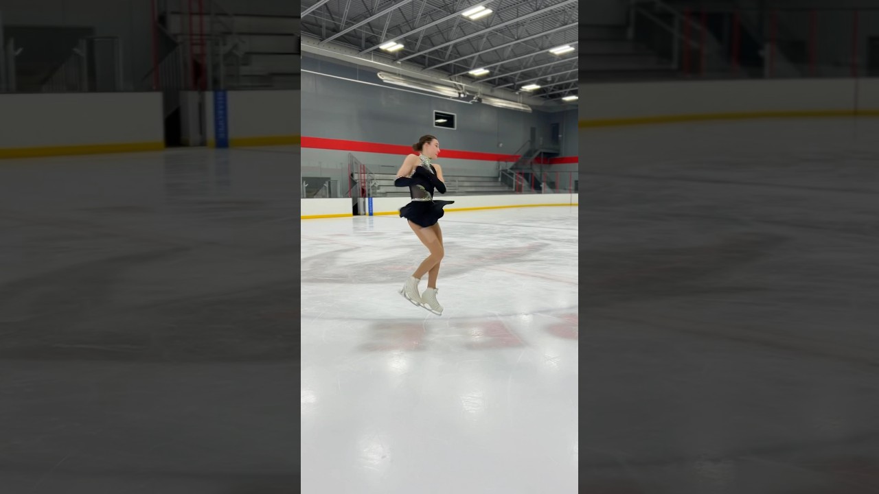 Single Axel Combo Jump! #shorts #figureskater #figureskating #iceskating #youtubeshorts #short