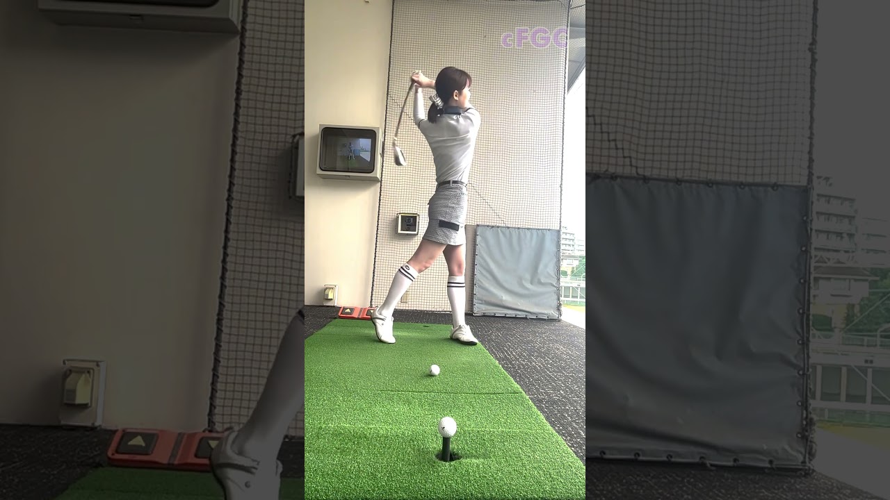 #田﨑さくら ゴルフスイング ゴルフ歴1年 23年6月①  #golf #ゴルフ #ゴルフ女子 #ゴルフスイング