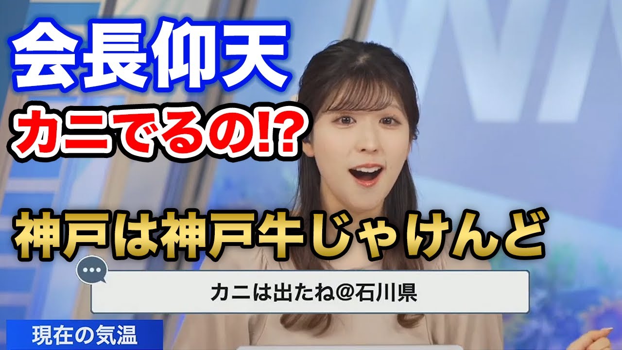 【小林李衣奈】ご当地給食に終始会長があんぐり、学校給食にも階級差が、、 ※字幕付/ウェザーニュース切り抜き