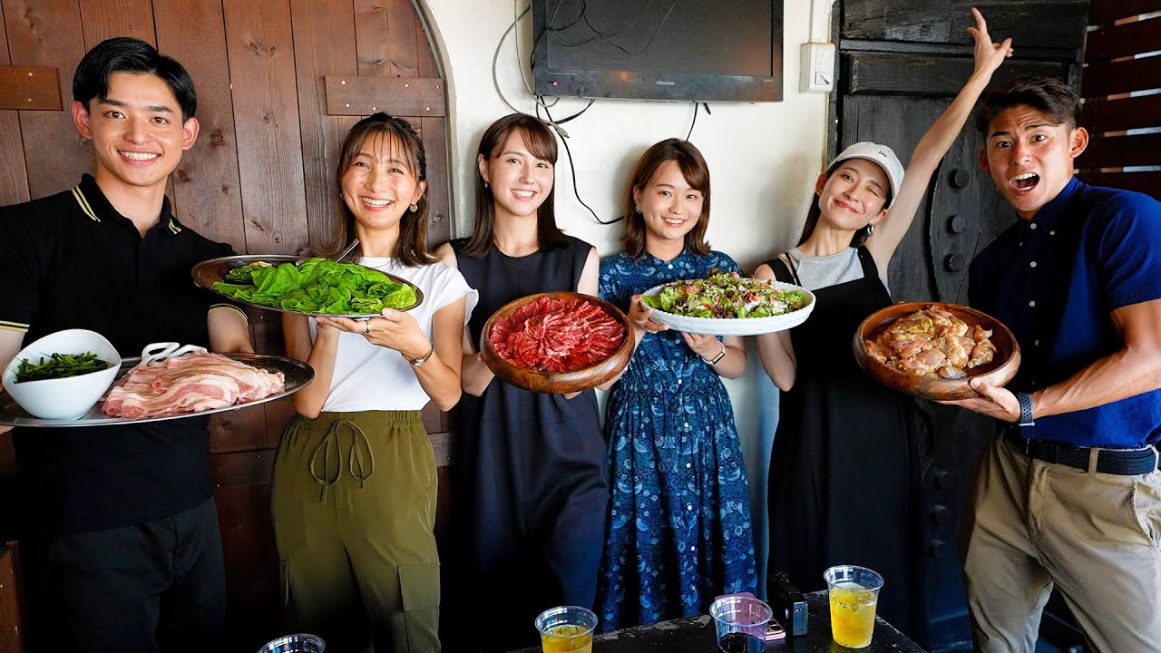 TBSアナウンサー集めてBBQしてみた！！