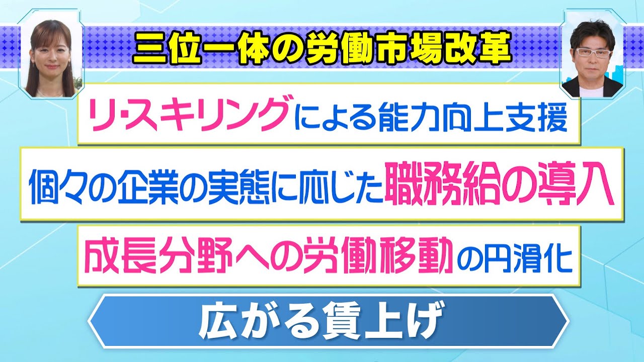 職務給の導入で広がる賃上げ！ ミライの歩き方 2023年8月30日放送分【公式】