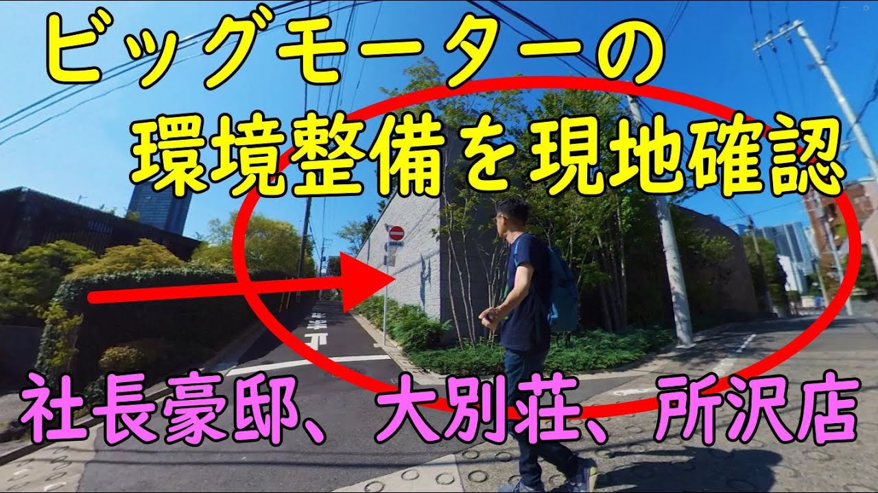 ビッグモーター社長の自宅豪邸と大別荘の環境整備状況＆ビッグモーター所沢店の除草剤現場