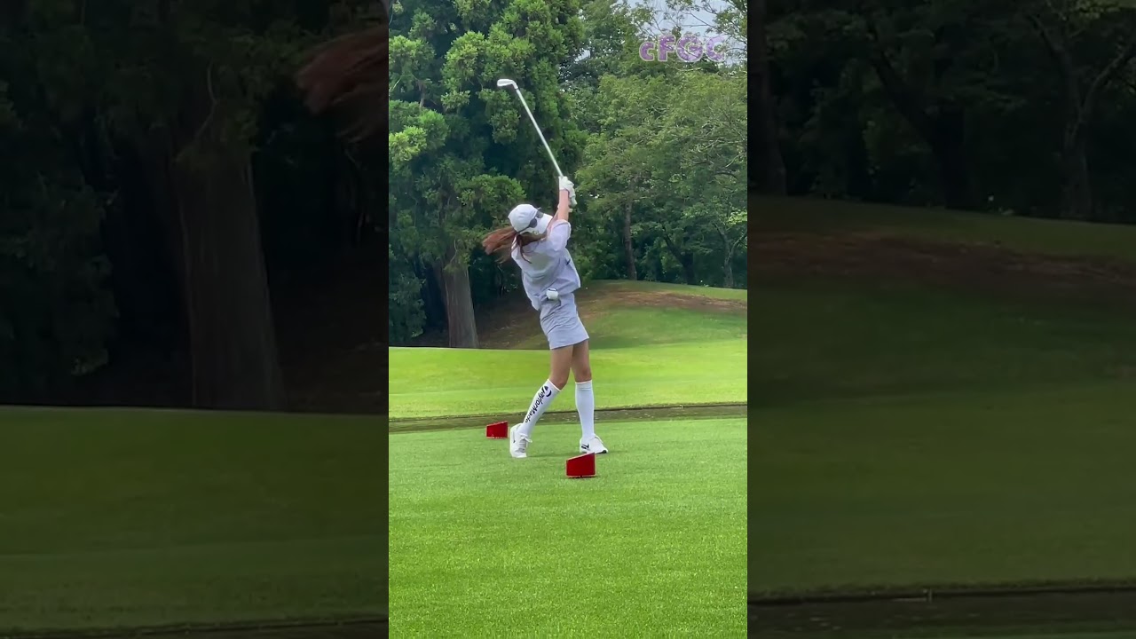 #鷲見玲奈 コースでナイスショット連発！   #golf #ゴルフ #ゴルフ女子 #ゴルフスイング