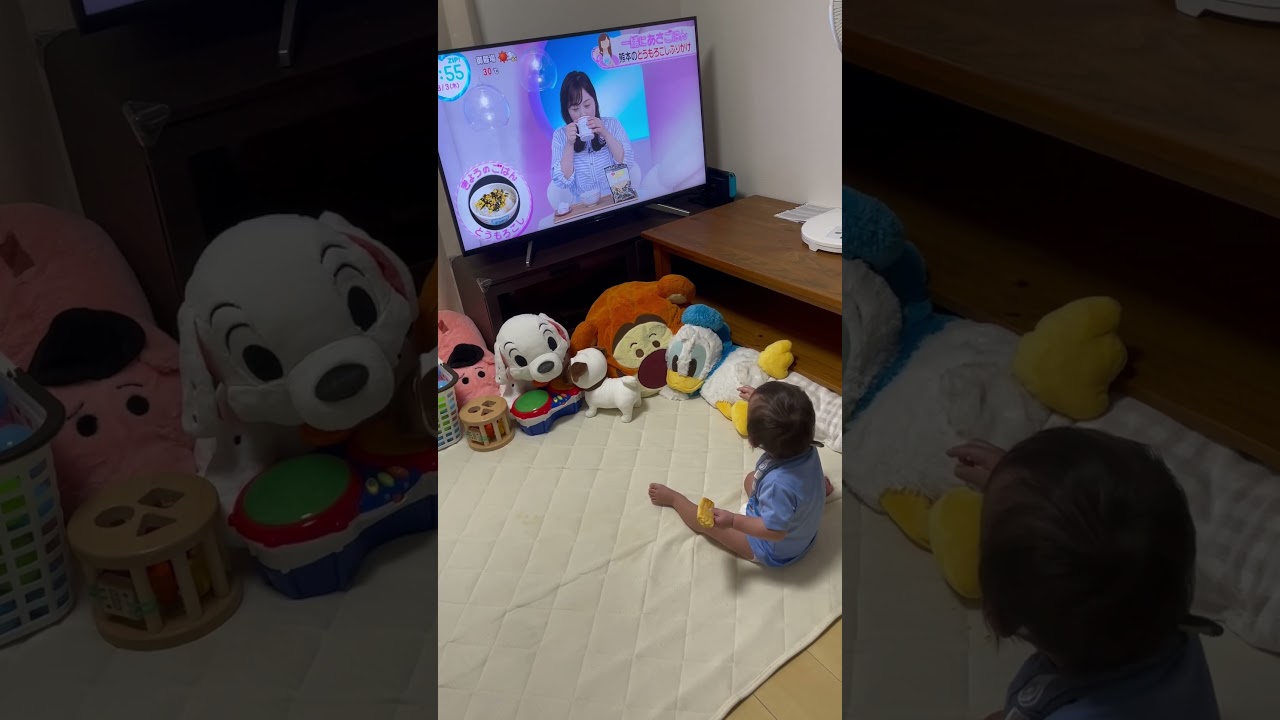 朝ご飯を食べ終えたミトちゃんに別れを告げる息子【#水卜アナ】【#赤ちゃん】【#ZIP】