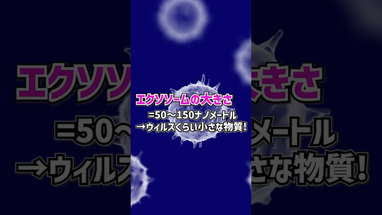 美容の新常識 | エクソソームの大きさは？ #エクソソーム #美容鍼