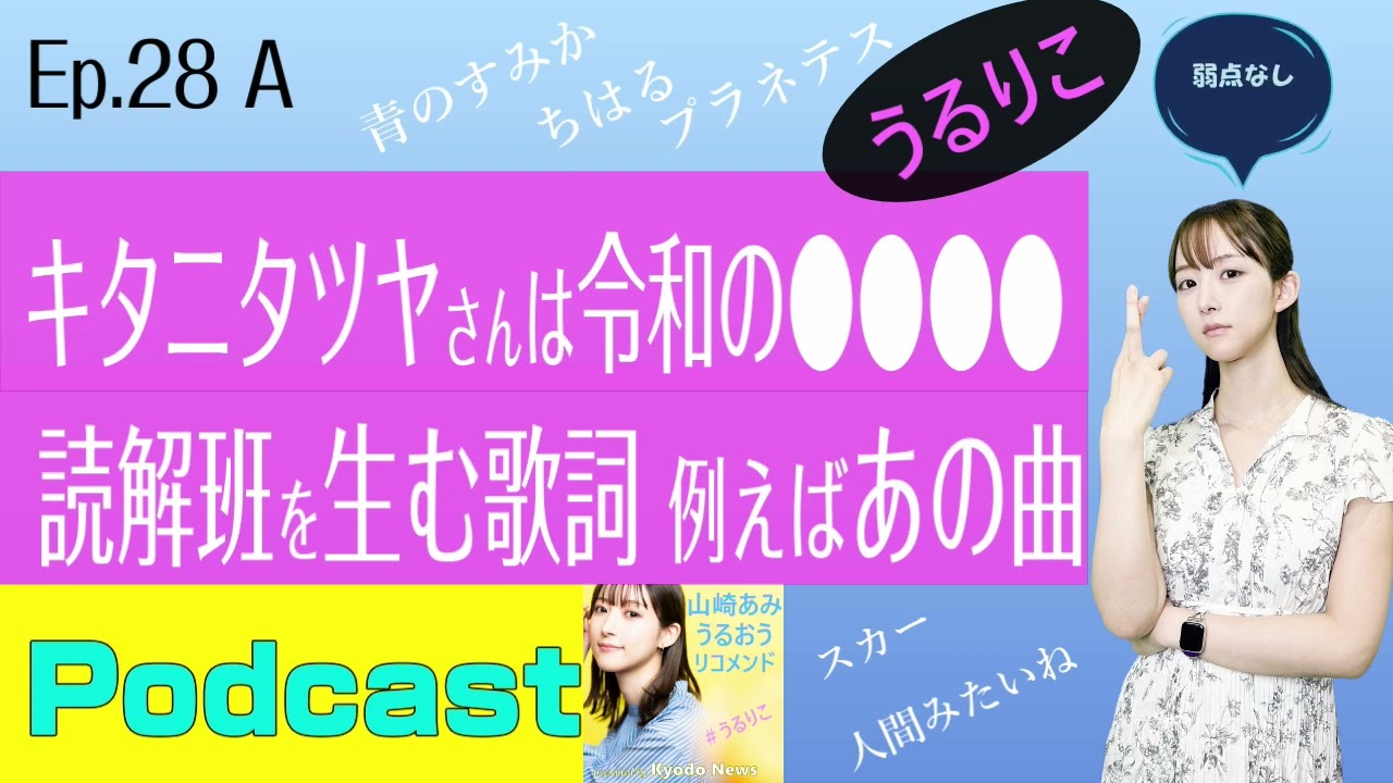 【EP.28 A】キタニタツヤさんを謹んで激推しする山崎あみ ＜Podcast＞『うるりこ』