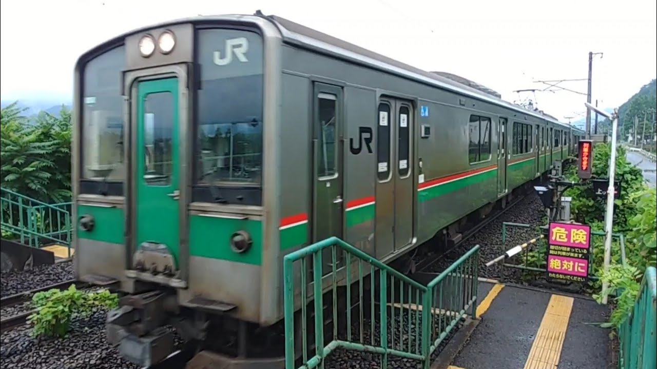 【701系+E721系+E721系】東北本線 東白石駅構内踏切①-1(通過列車…上り 430M･仙台→白石)