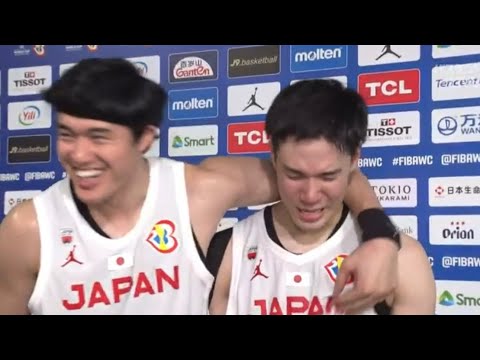 【バスケ日本代表】馬場選手のインタビューに乱入する渡邊雄太