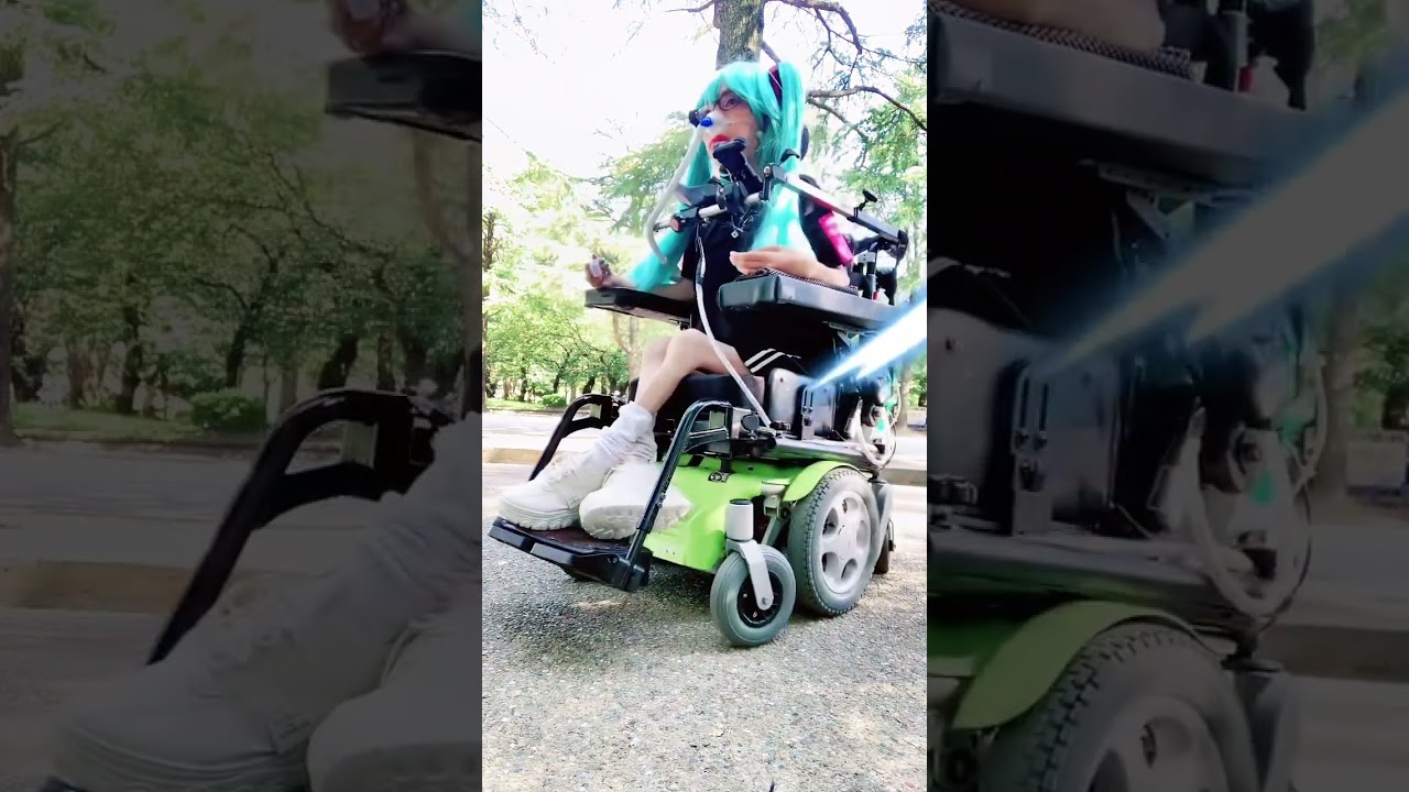 【電動車いすダンス】安室奈美恵￼ Try me 踊ってみた【初音ミク】 #筋ジストロフィー #藤田ニコルんに介助してもらいたい #こんな夜更けにバナナかよ #ボーカロイド