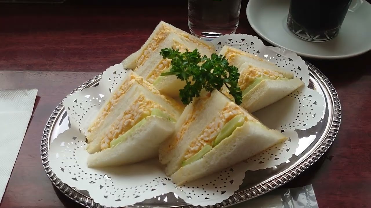 大丸東京「INODA COFFEE」のタマゴサンド＋アイスコーヒー