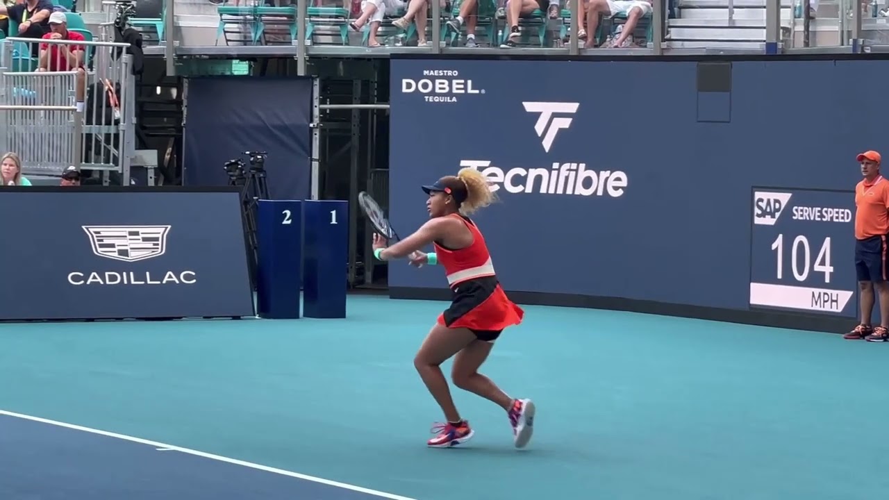 大坂なおみのフォアハンドストローク（スロー）/ Naomi Osaka Forehand Stroke Slow Motion [A2]