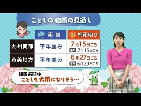 【動画解説】２０２３年の梅雨はどんな傾向？　台風２号はどうなる？　海の便には欠航も　鹿児島 (23/05/30 18:30)