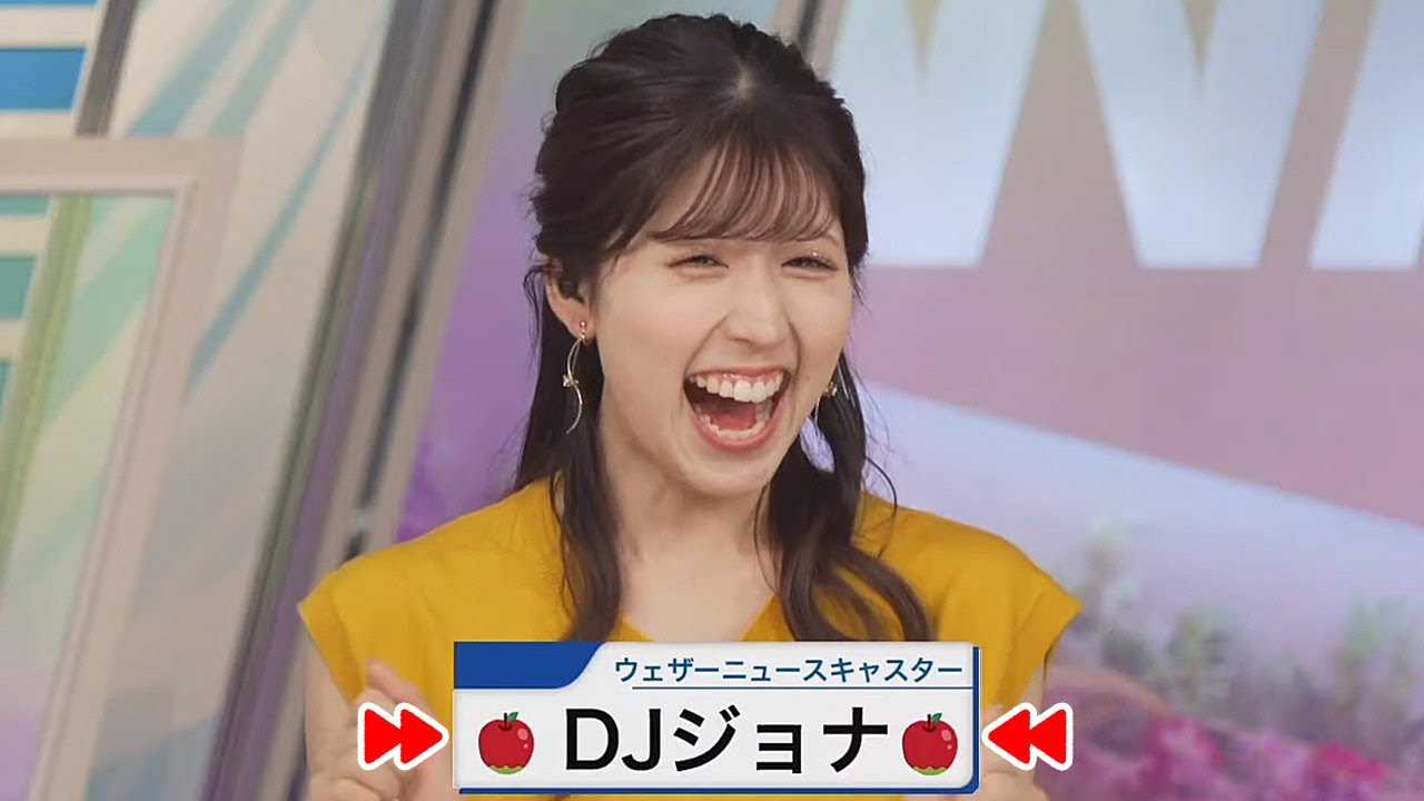 【小林李衣奈】テロップで懐かしのDJジョナを登場させられたり太鼓会長のバナーを作られるお天気キャスター